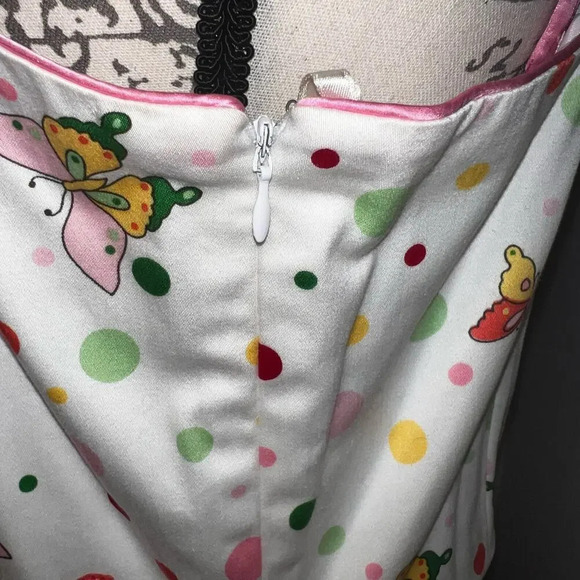 Michelle Antonelli,14 whimsical sleeveless, polkadot butterfly sequence skater - Picture 5 of 11